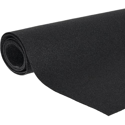 QPower Speaker Box Carpet, 72x72 Inch Non-Woven Fabric Sheet for Car, Truck, Trunk Liner, Garage Audio Boxes and Custom Install Projects, Black