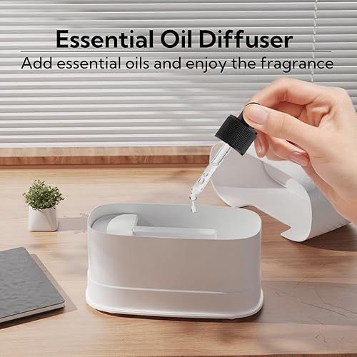 Miniatura 3 de Humidificador portátil pequeño con boquilla doble, humidificadores grandes de niebla fría, puertos de pulverización dobles, protección contra