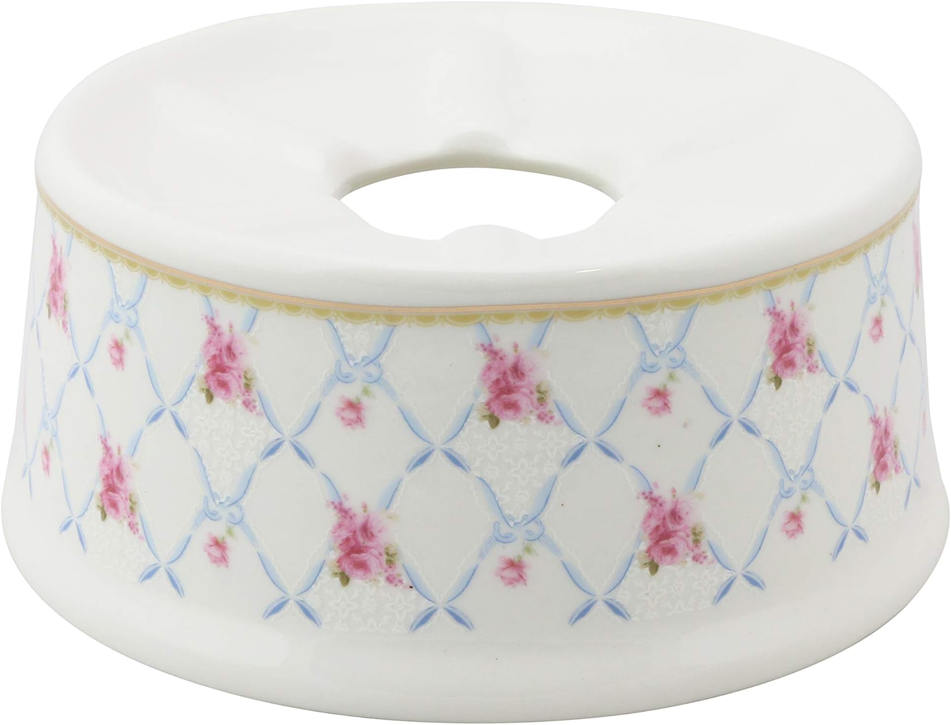 Grace Teaware Porcelain Teapot Warmer (Blue Pink Lattice)