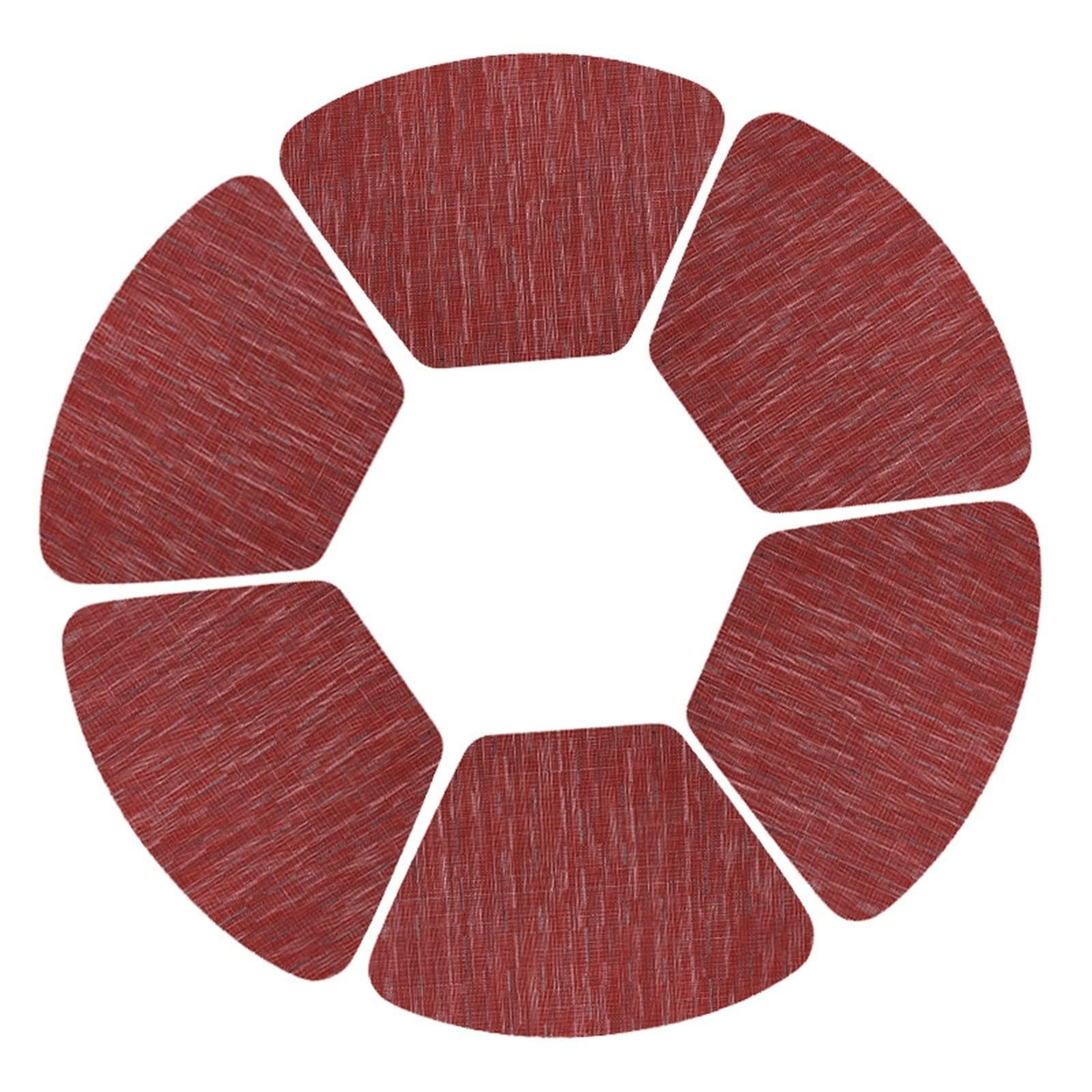 Placemat - Juego de 4 piezas para cocina y comedor (48 x 33 cm), color rojo vino