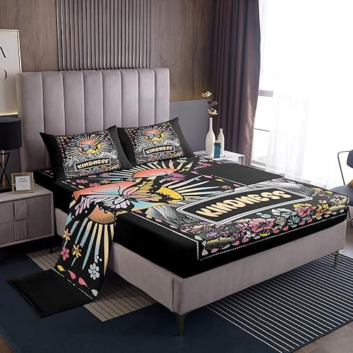 Miniatura 23 de Juego de sábanas de violonchelo de piano tamaño individual, juego de ropa de cama de 3 piezas para niños y niñas, decoración de habitación de Marrón