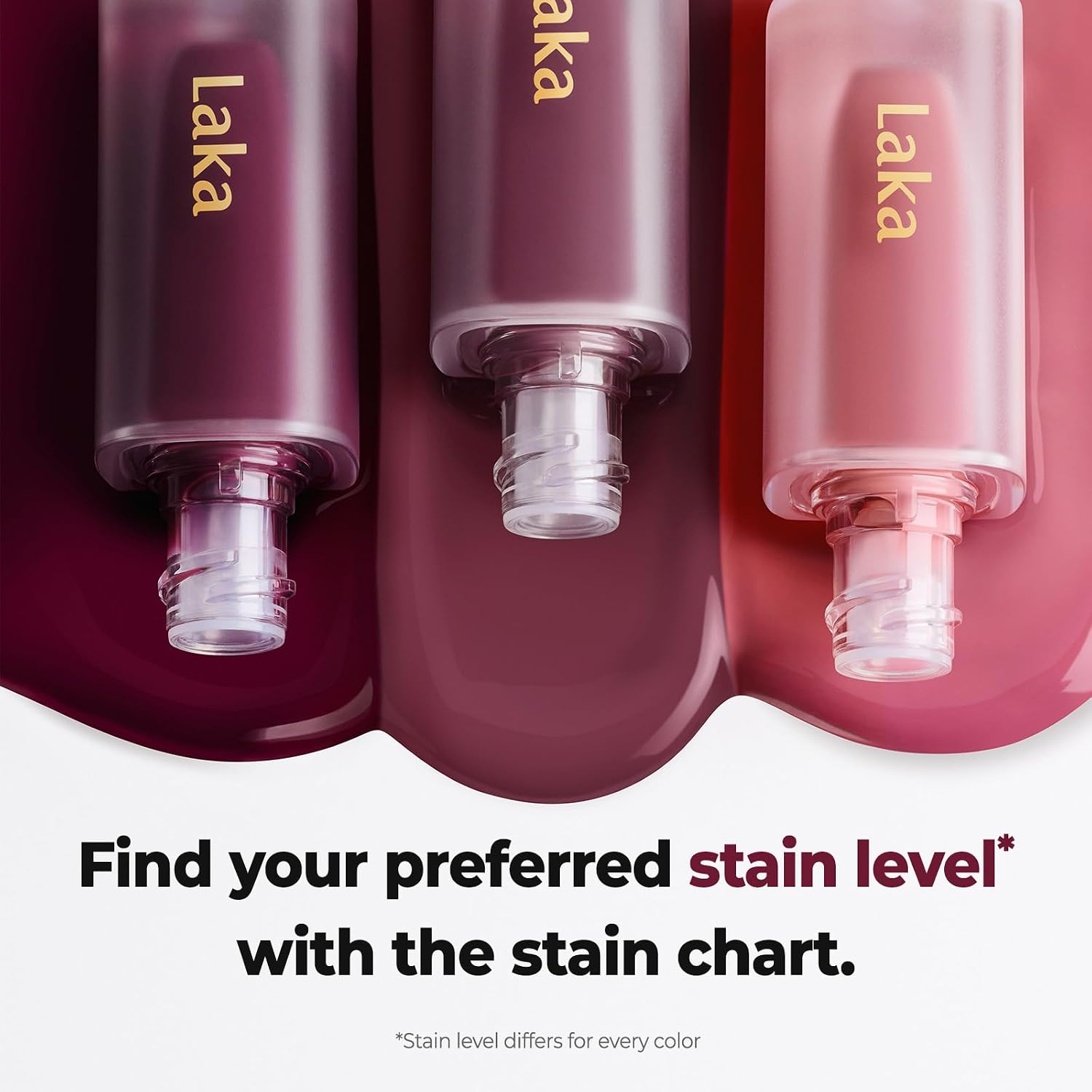 Laka Fruity Glam Tint | Glowing Korean Lip Tint with Hydrating Lightweight Texture | Buildable Color, Non-Sticky High Shine Gloss | K-Beauty Korean Makeup | #124 Maro, 0.15oz