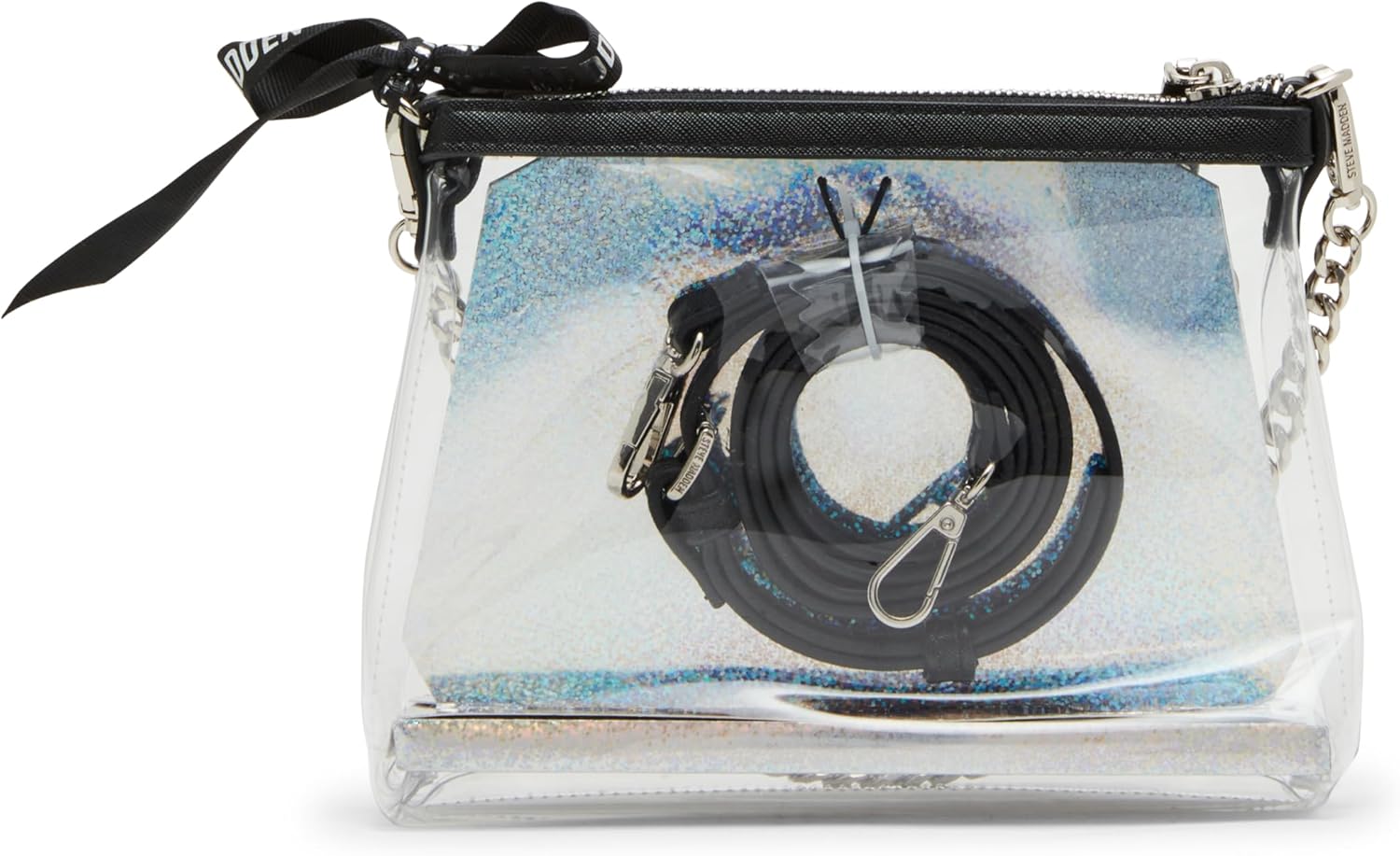 Steve Madden womens Steve Madden Dominic Clear Pouch With Card Case Gift Set - Image 3