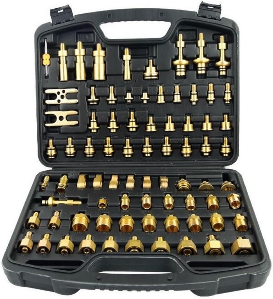 Air conditioning repair tools,car air conditioning leak detection tool, 78 piece set of European and American mixed version pipeline plug repair tool RV65F