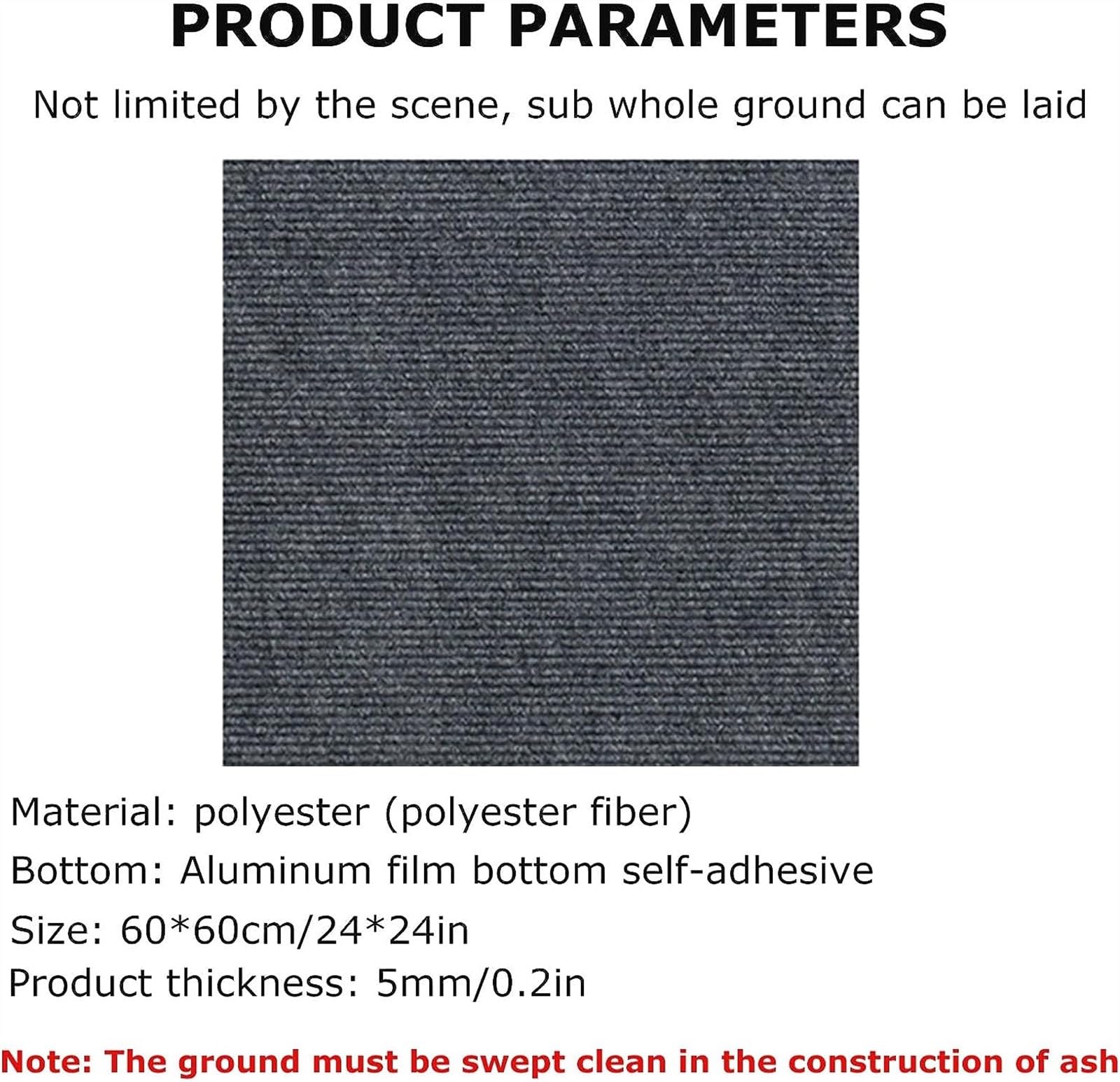 dalles de moquette, Carreaux de moquette peler et coller des carrés sol(C,16PCS)