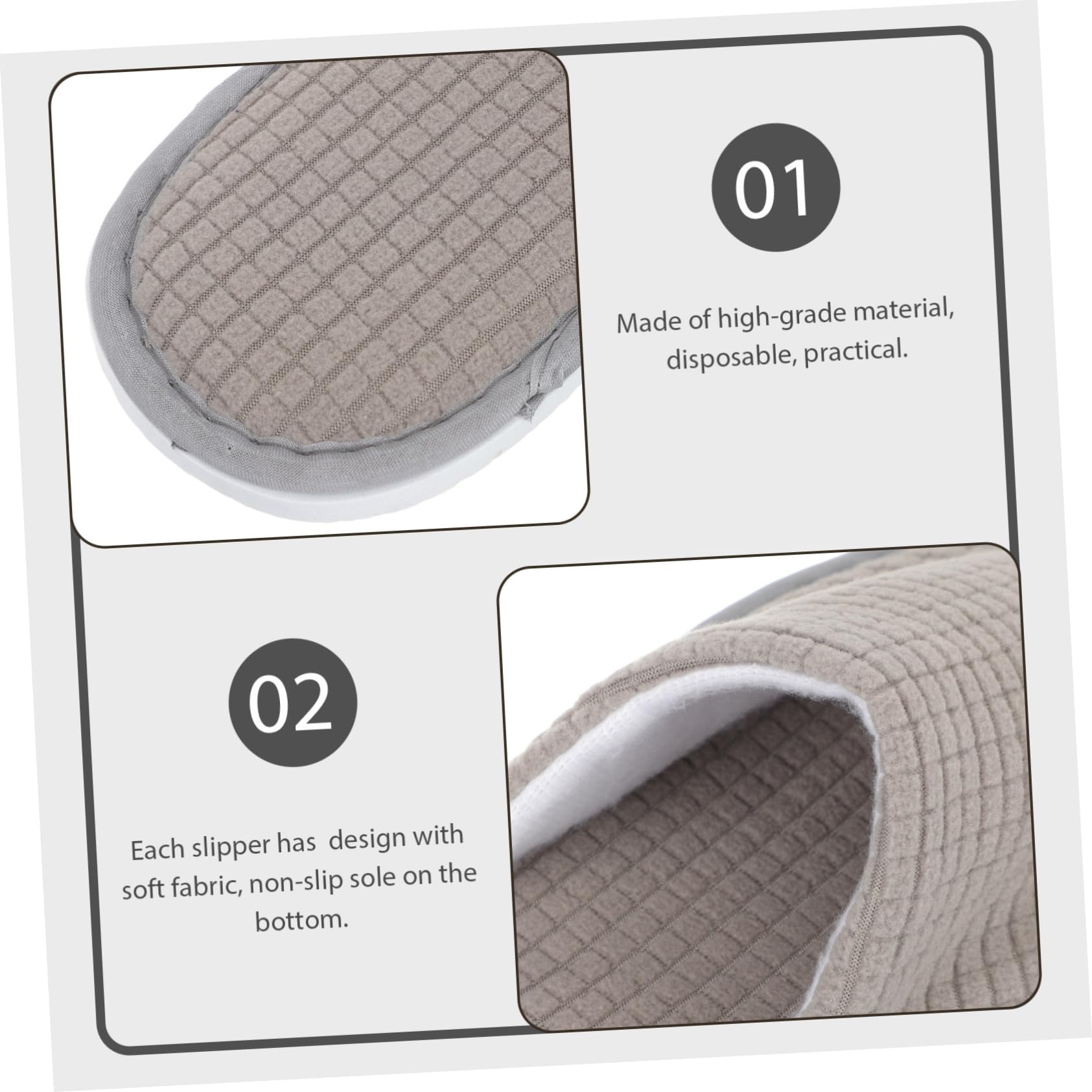 VICASKY Pantofole Spa in Pile Lavabili per Ospiti 6 Paia Comode e Multiuso per Saloni e Viaggi Perfette come Pantofole da Casa da Bagno