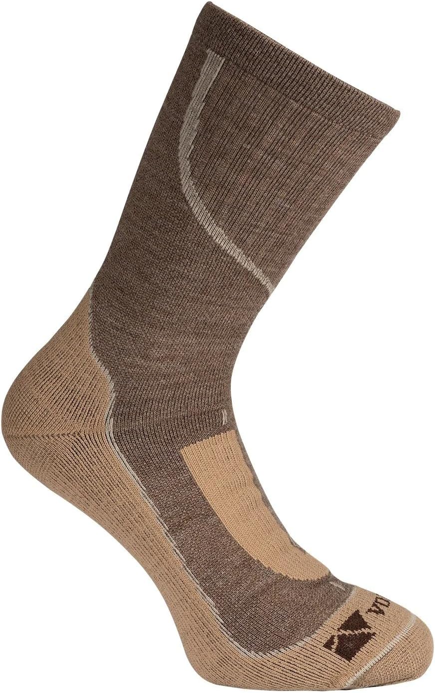 VOORMI High-Performance Light Hike Sock, Mid-Calf, Merino Wool Blend, Sweat-Wicking, Fast Drying, Arch Mesh for Breathability