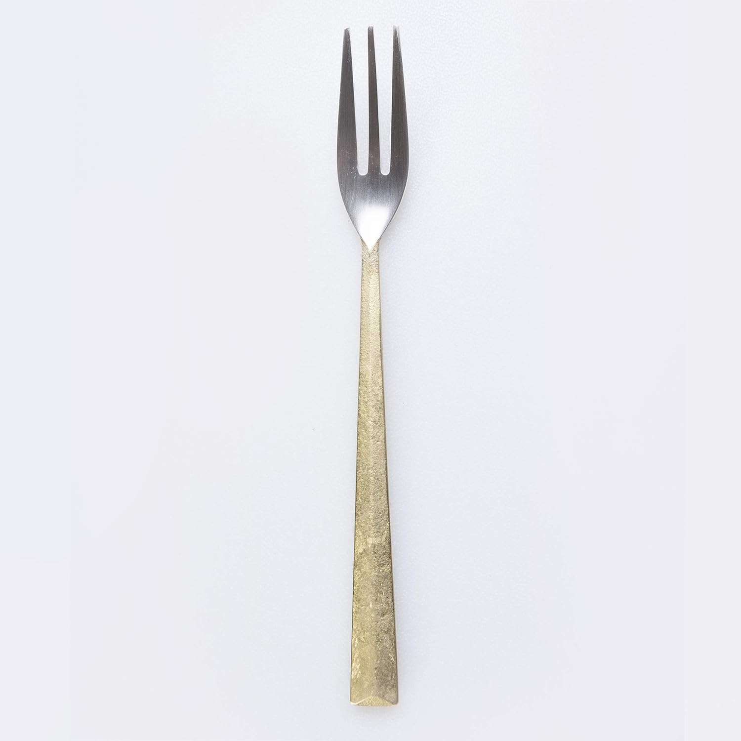 Futagami Handcrafted Brass & Silver Salad Fork with Ihada Finish