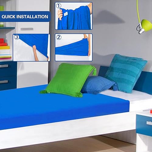 Miniatura 4 de Sábana de compresión sensorial para niños con necesidades especiales, para comodidad durante toda la noche, alternativa transpirable y elástica a