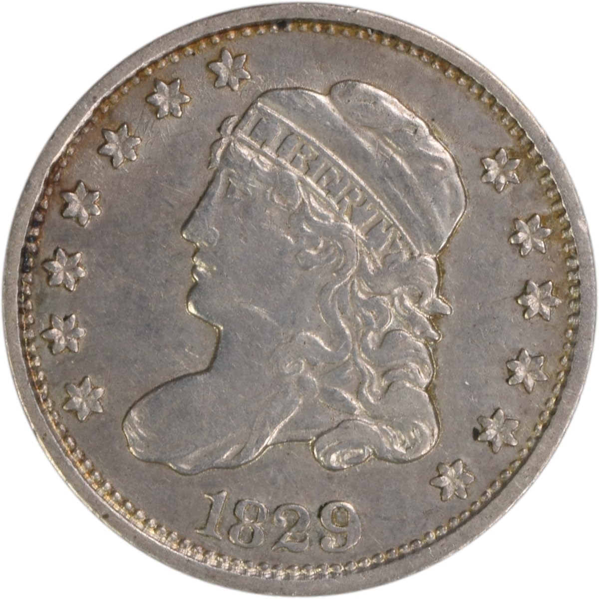 1829 P Bust Half Dime Uncertified EF