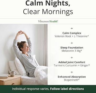 Melatonin 3mg + Valerian Root Capsules Natural Sleep Aid for Adults 60Ct