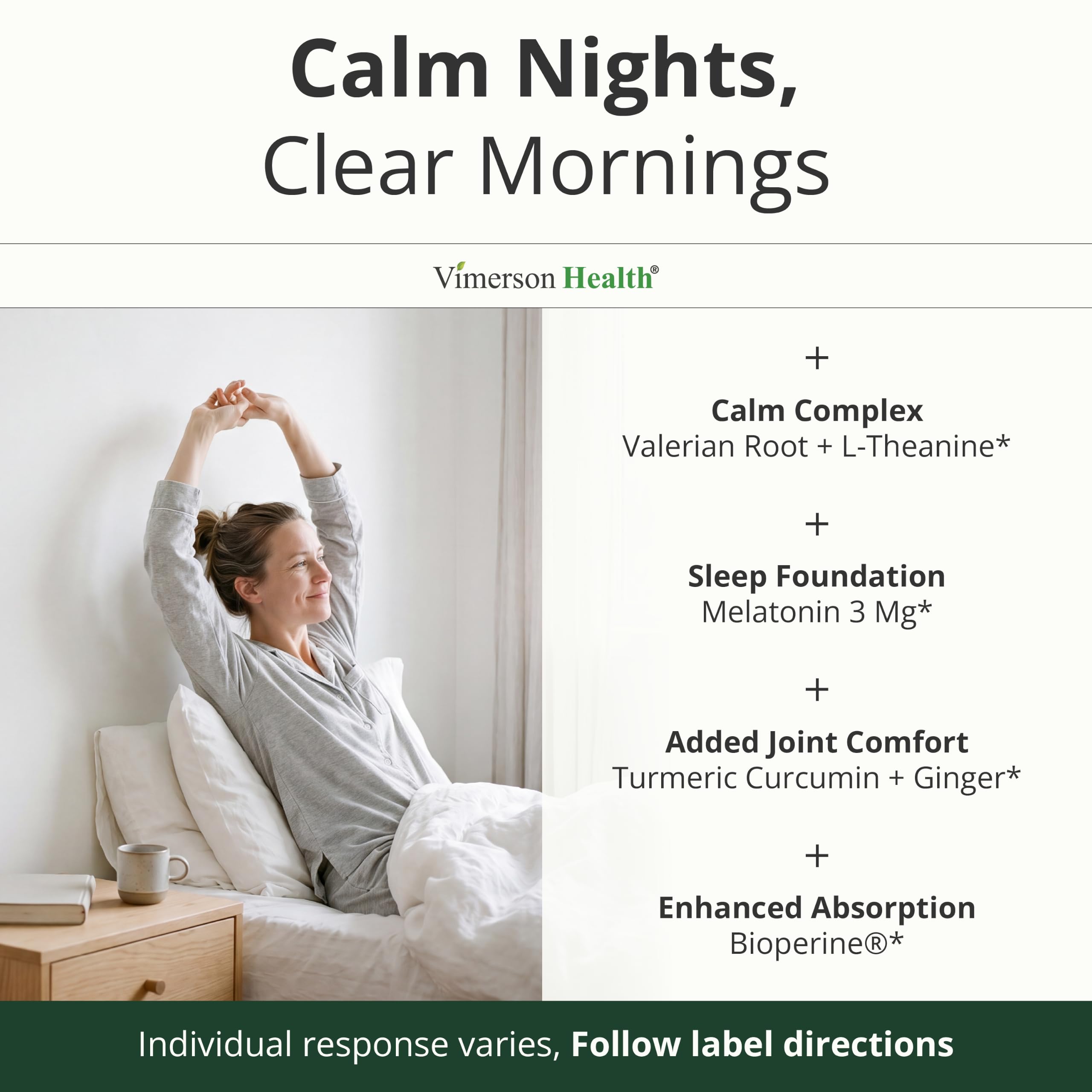 Melatonin 3mg + Valerian Root Capsules – Natural Sleep Aid for Adults 60Ct — Amazon image 4