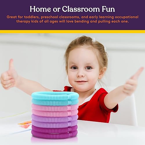 Vista 17 de Special Supplies Divertidos tubos de tracción y estiramiento para niños, juguete para reventar, doblar, construir y conectar, proporciona juego