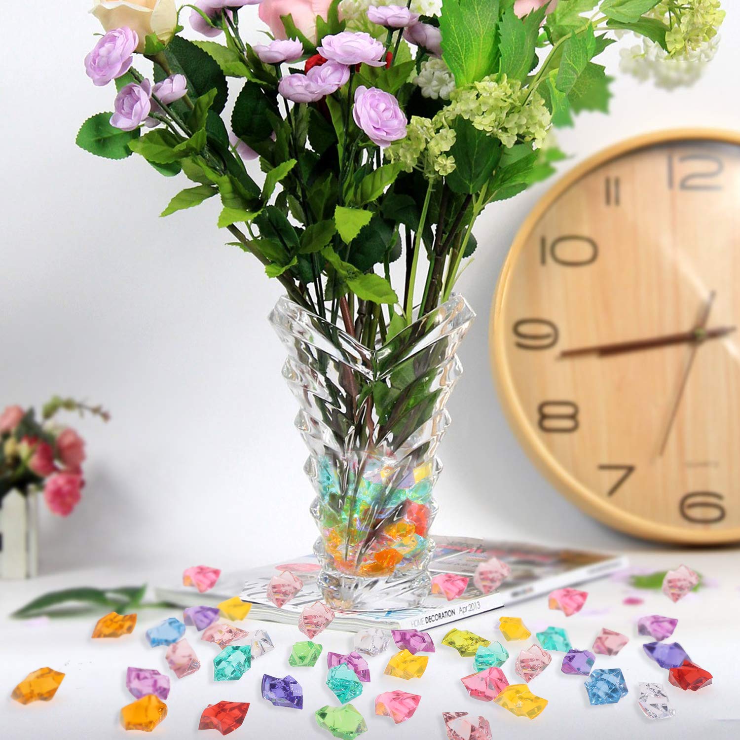 Gemme Di Diamanti Acrilici TOAOB – 40 Pezzi Da 30 Mm – 10 Colori – Cristalli Per Decorazioni, Centrotavola, Caccia Al Tesoro