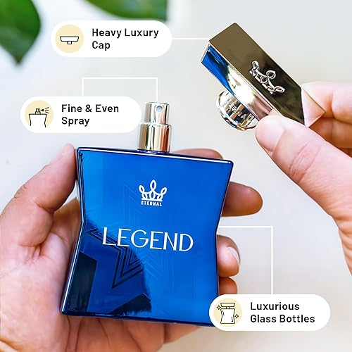 Miniatura 6 de Eternal Legend - Inspirado en la icónica colonia amaderada de cítricos frescos - 3.4 oz (3.4 fl oz) - EDP - Larga duración - Vegano - Ingredientes