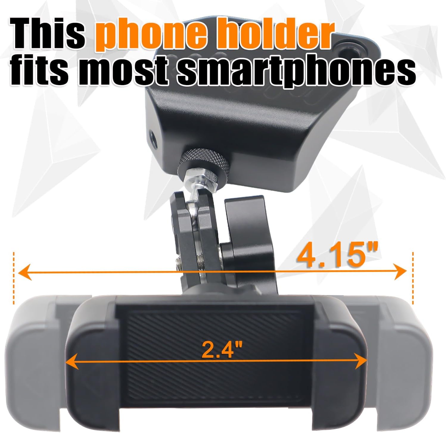 Phone Holder Driver Side Compatible with Ford Bronco 2021 2022 2023 2024 2025 2026, Adjustable Angles 360°Phone