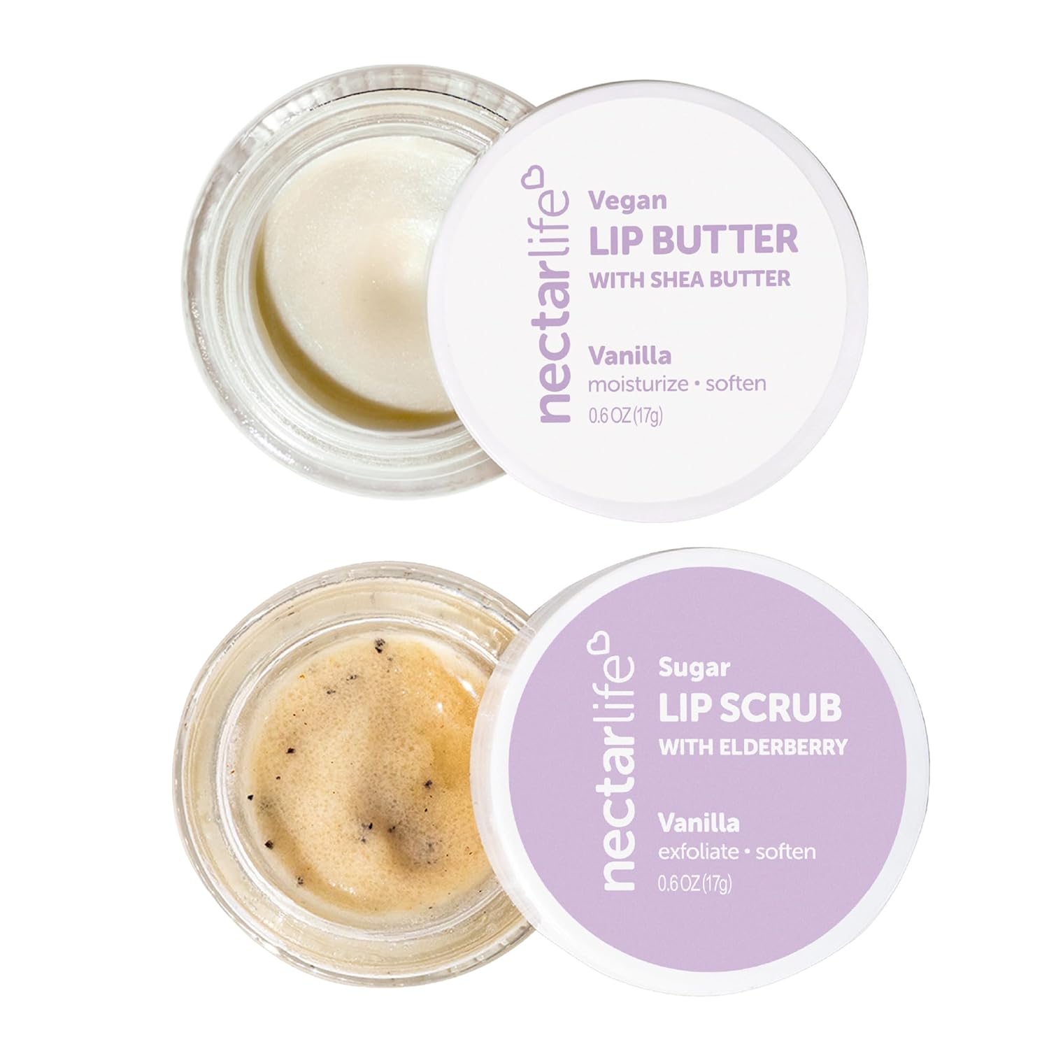 All Natural, Vegan Cookies & Cream Lip Scrub and Butter