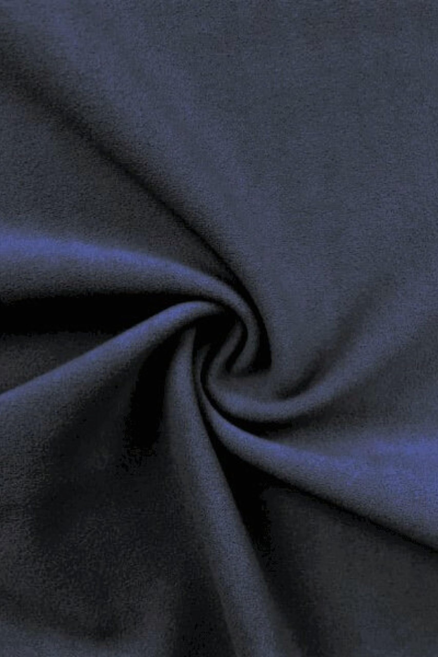 Tia Knight Inspired Fabrics Dark Navy Scuba Crepe Dressmaking Jersey Fabric | Stretchy & Thick Body Control Material | 150 Cm Wide | Sold By The Metre | Same Day Dispatch | Sq181, By Tia Knight (Dark Navy)