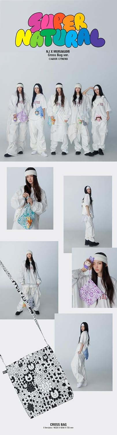 NewJeans Japan Double Single Album [ Supernatural ] Cross Bag Ver (NJ X MURAKAMI) (Cross Bag_HAERIN)