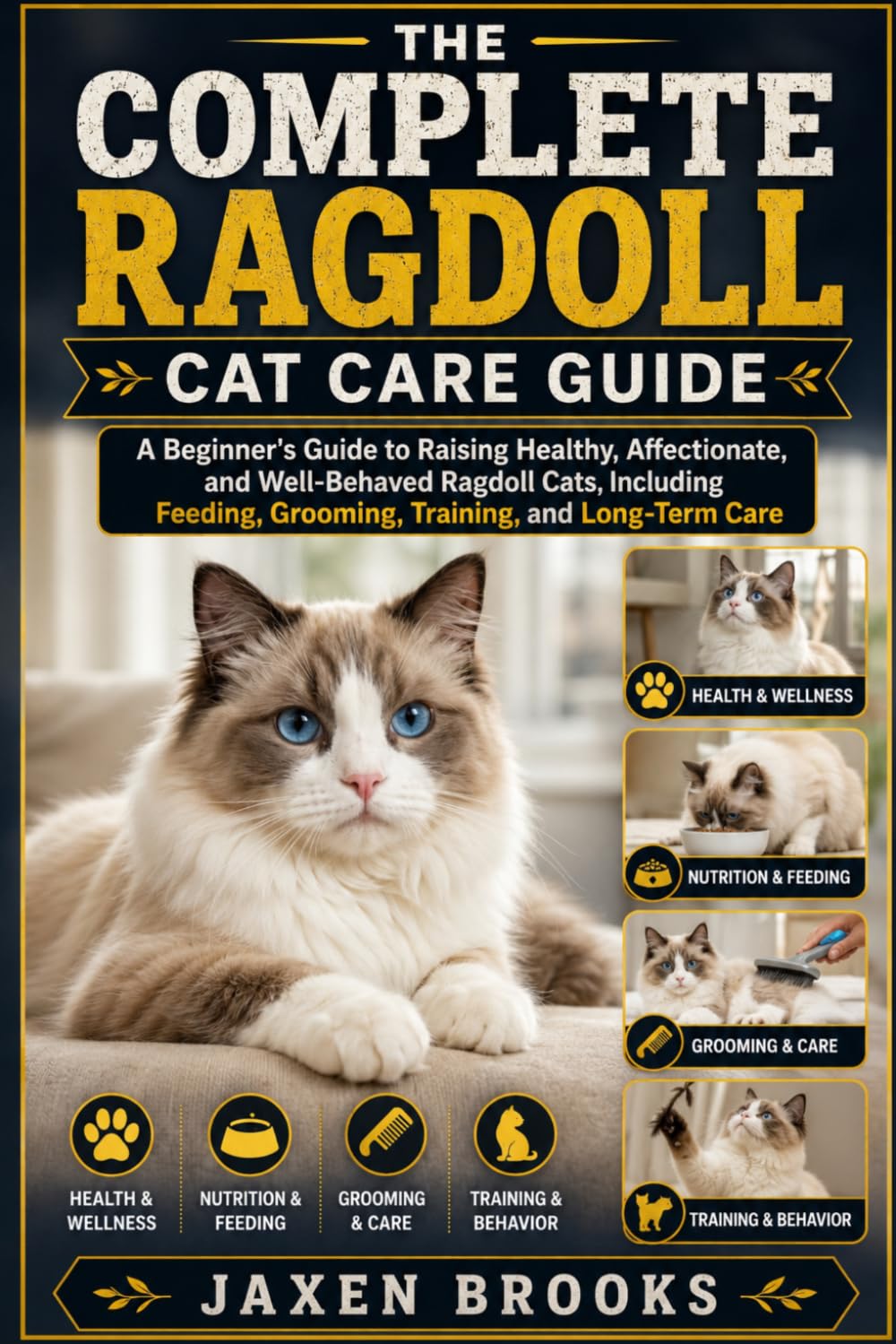 THE COMPLETE RAGDOLL CAT CARE GUIDE: A Beginner's Guide to Raising Healthy, Affectionate, and Well-Behaved Ragdoll Cats, Including Feeding, Grooming, Training, and Long-Term Care