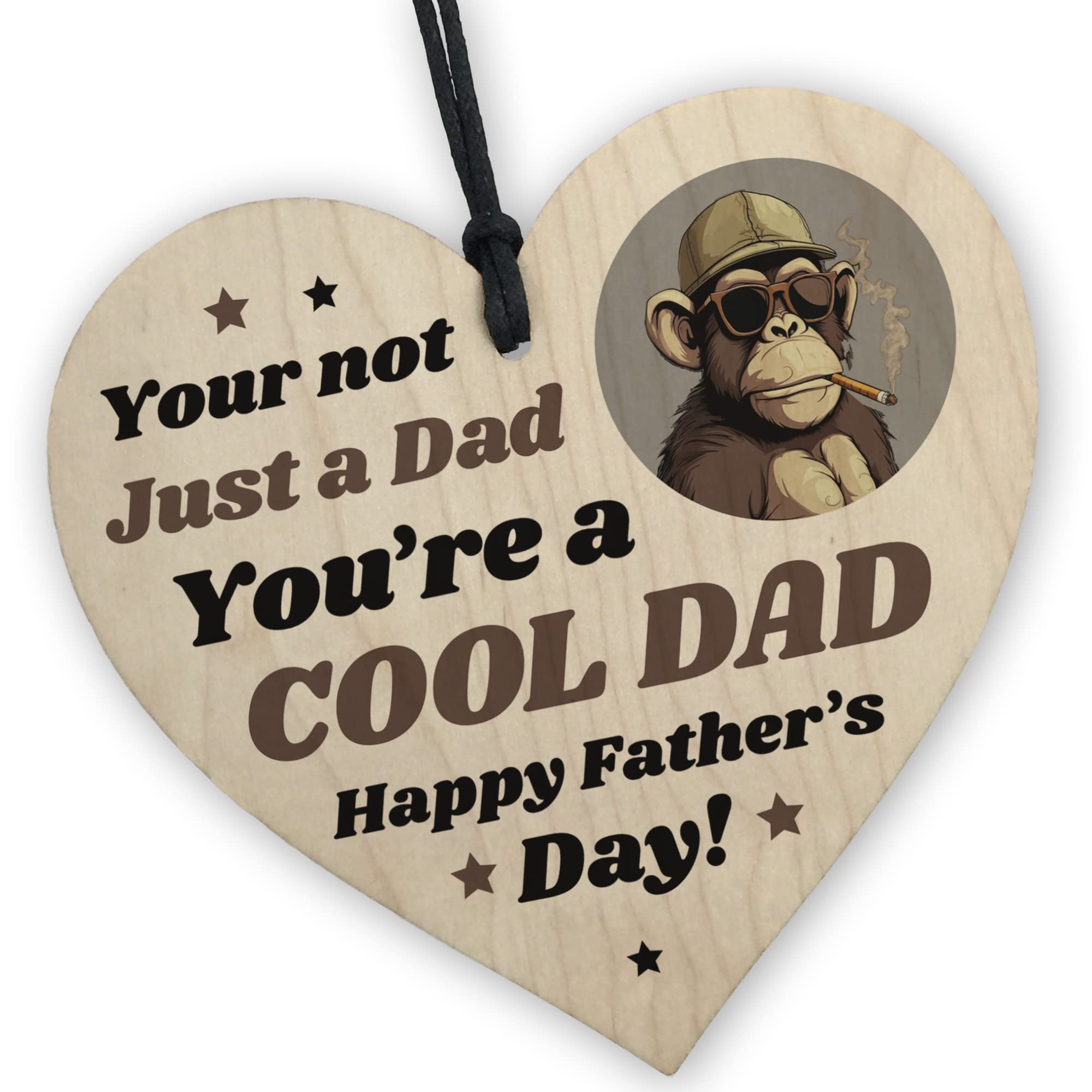Red Ocean Funny Gift For Fathers Day COOL DAD Sign Dad Gift From Daughter Son Joke Keepsake