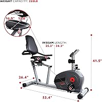 Vista 5 de Sunny Health & Fitness Bicicleta reclinada Essential Interactive Series - SF-RB422903