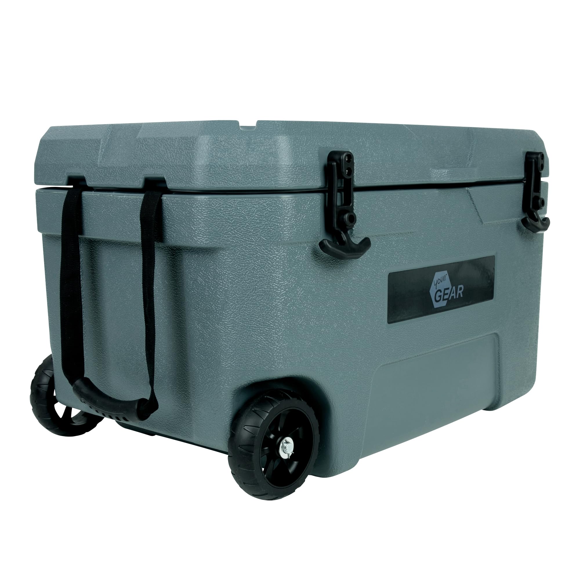 your GEAR Katmai Kühlbox 50L Volumen, 213h Kühlung, Robuste Thermobox mit Rollen, Energieeffizient, Perfekt für Camping, Festivals & Auto, Isoliert, Lebensmittelecht, Outdoor Kühltasche