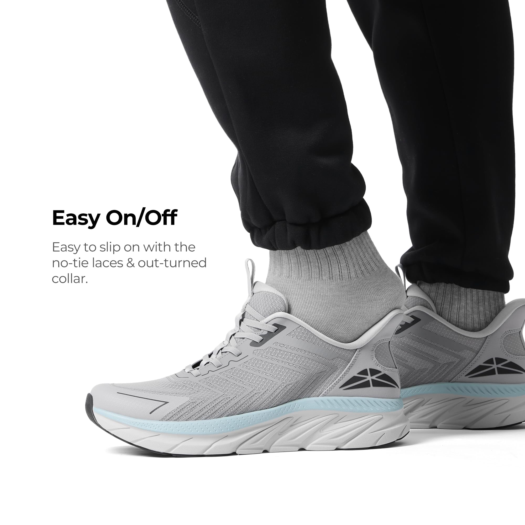 ALLSWIFIT Męskie wsuwane buty do chodzenia bieganie wygodne tenis oddychające antypoślizgowe sportowe siłownia trening trening krzyżowy modne trampki