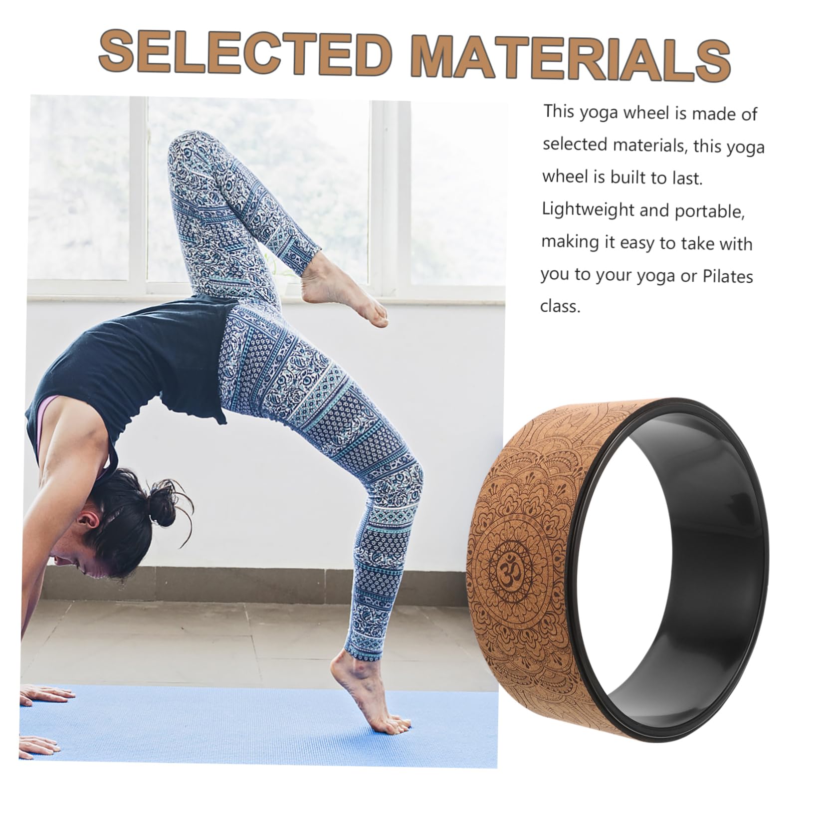 Ruota Yoga Per Allungamento Della Schiena Stretching e Allenamento Pilates Attrezzo Fitness Per Stabilità e Flessibilità