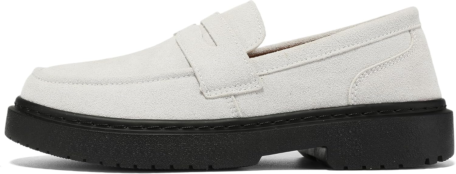 BEAUSEEN Women's Suede Penny Loafers Casual Lightweight Slip On - Comfortable Walking Shoes,Chic Flat for Work & Travel - Image 3