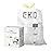 EKO 13 Gallon / 40-60 Liter,110 Count Drawstring Trash Bags, Extra-Strong Unscented Garbage Bags, Easy-Dispense Roll for Kitchen & Household Use, Resists Tears, Leaks and Punctures, Code F, White