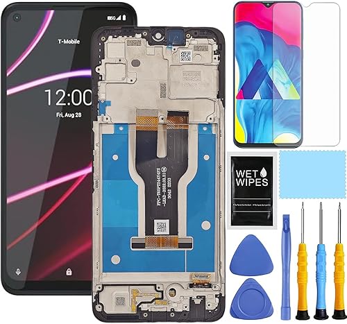 para T-Mobile Revvl 6 5G Kit de reemplazo de pantalla para Revvl 6 Kit de reemplazo de pantalla TMAF025G Pantalla LCD digitalizador Asamblea de