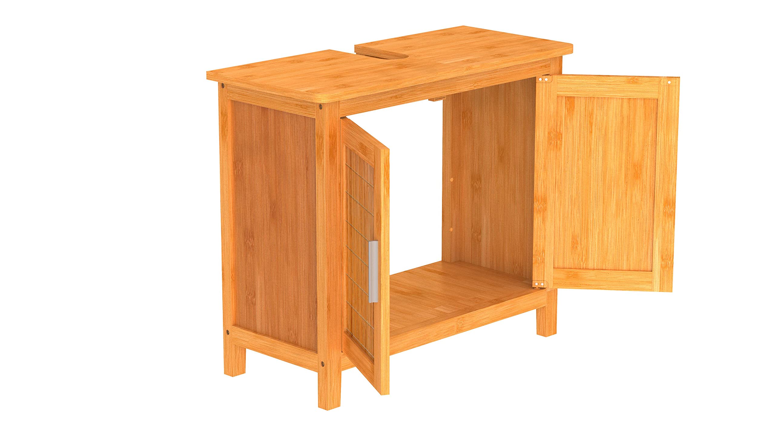 EISL ESL bambusowe meble łazienkowe szafka pod umywalkę bambusowa 67 x 60 x 30 cm brązowa