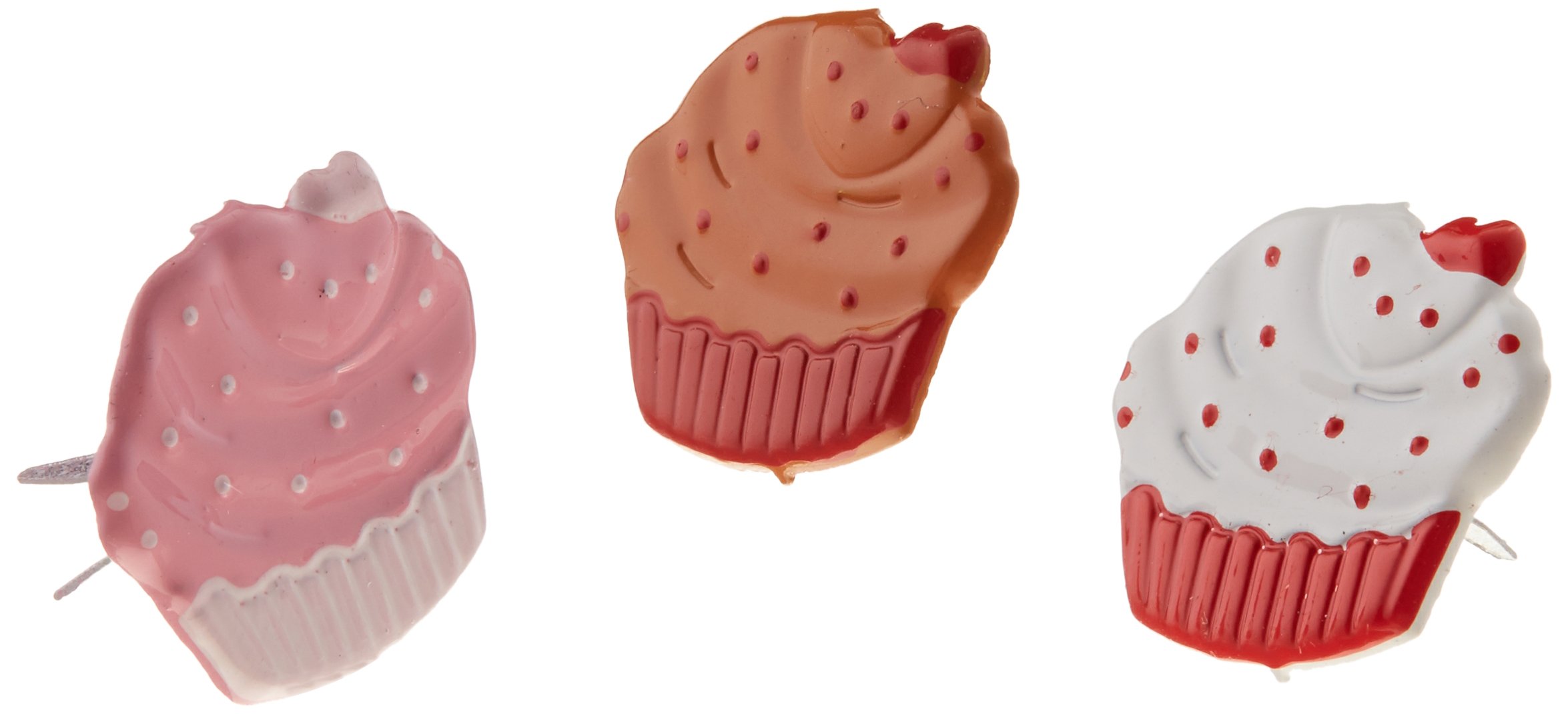 Eyelet Outlet Shape Brads 12/Pkg-Cupcakes