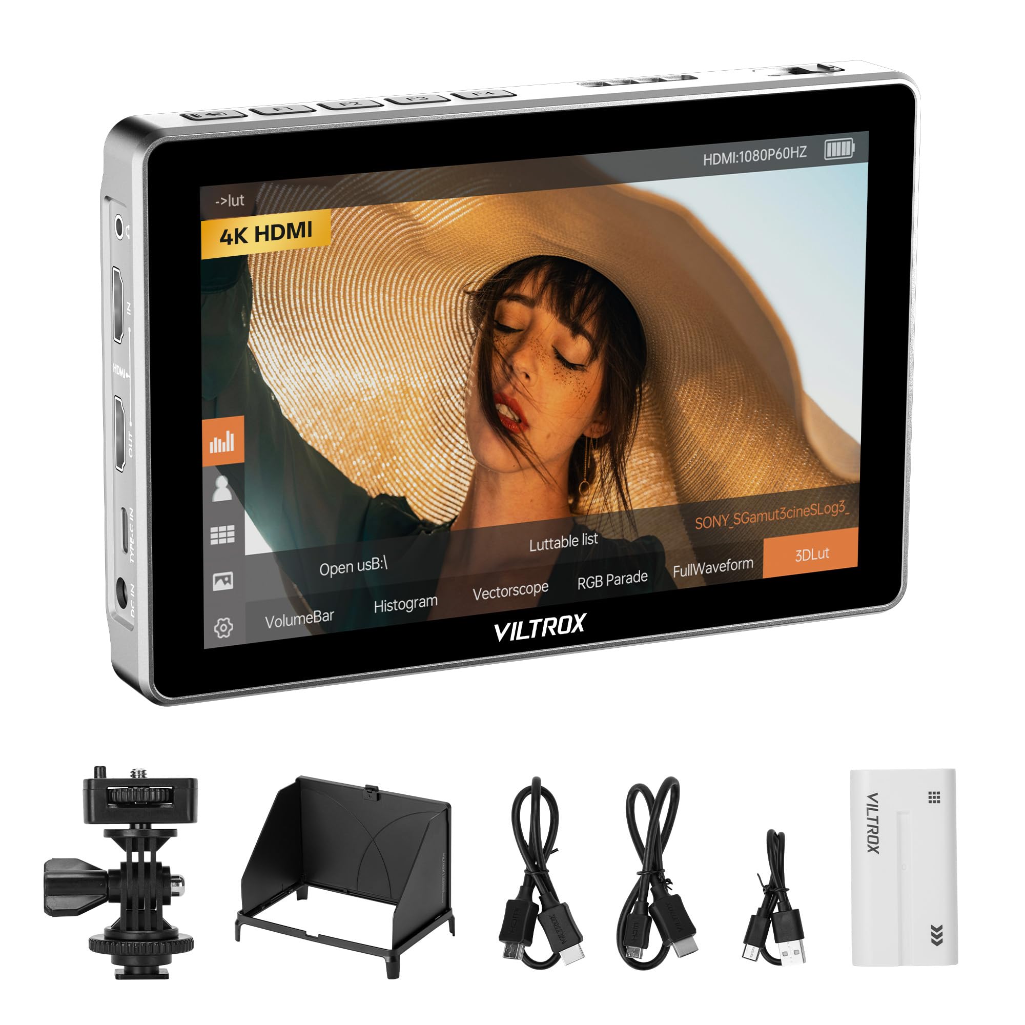 VILTROX ミラーレス一眼　外付けモニタ Amazon | VILTROX 7インチ カメラ フィールドモニター タッチ