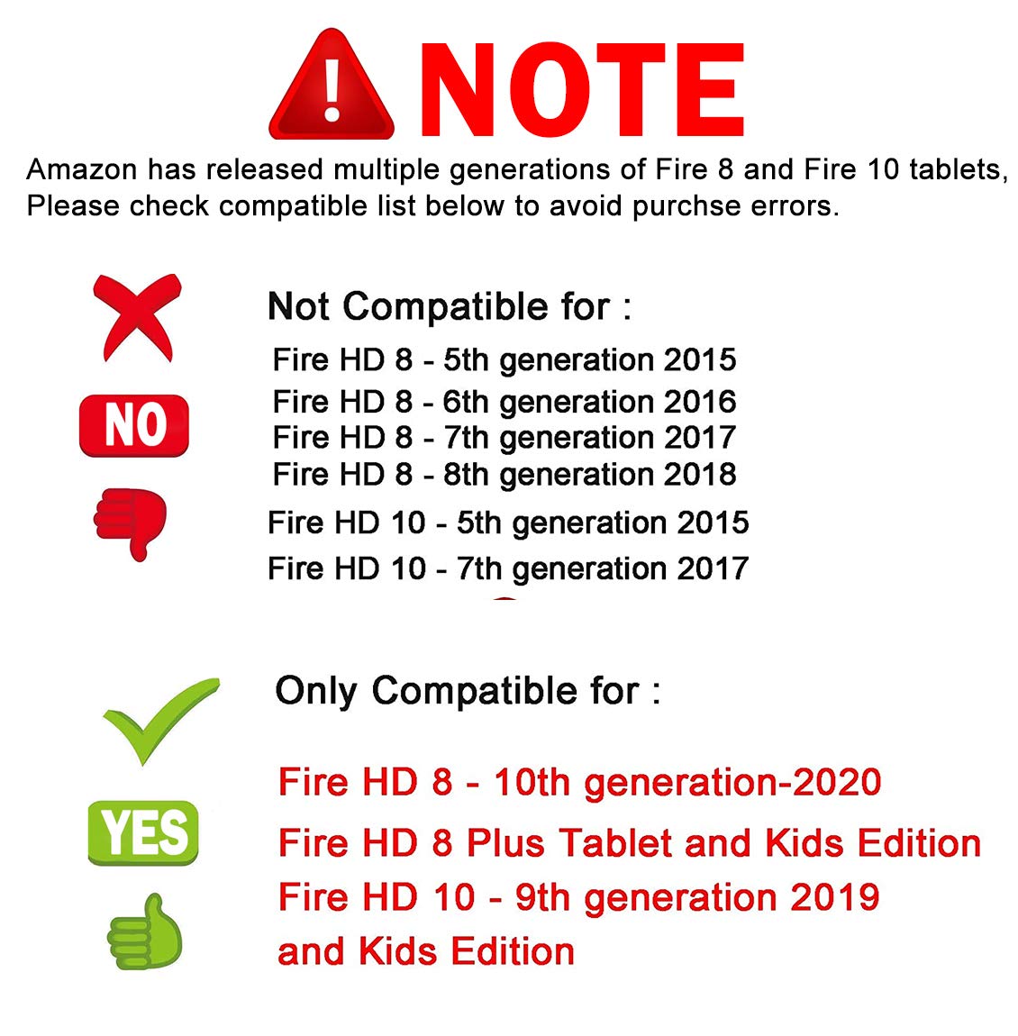 VOTY [2Pack-10Ft] USB C Type C Charging Cord Compatible for Kindle Fire 10 9th 10th Generation 2019 2020 2021,HD 8 8Plus HD 10 Inch Tablet,Kids Edition, Fast Power All New Tablet Charger Cable