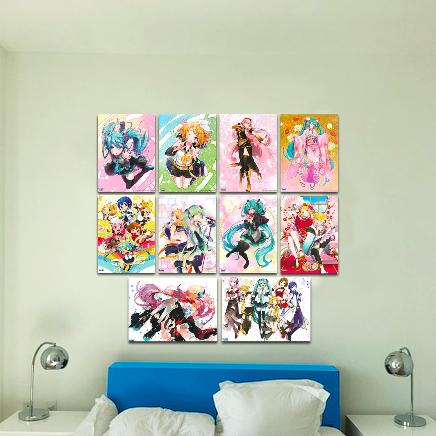 Hatsune Miku Posters for Room Decor - 12 Pc Bundle for Kids Teens Adults image 2