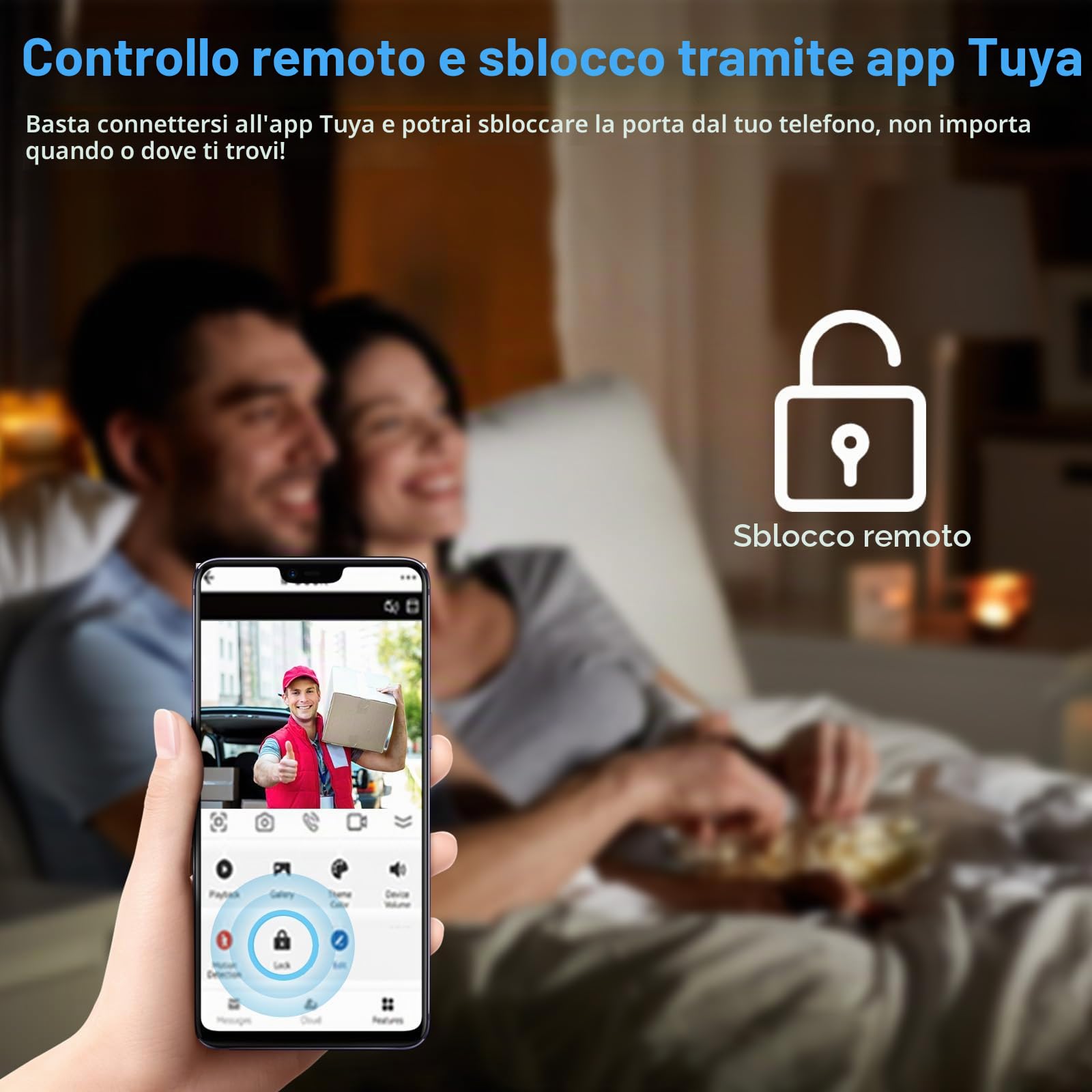 TUYA WiFi Smart Home - Videocitofono cablato, 10 pollici, sistema di monitor touch 1080P, videocitofono, videocitofono TUYA WiFi Smart Home (1 campanello + 3 monitor)