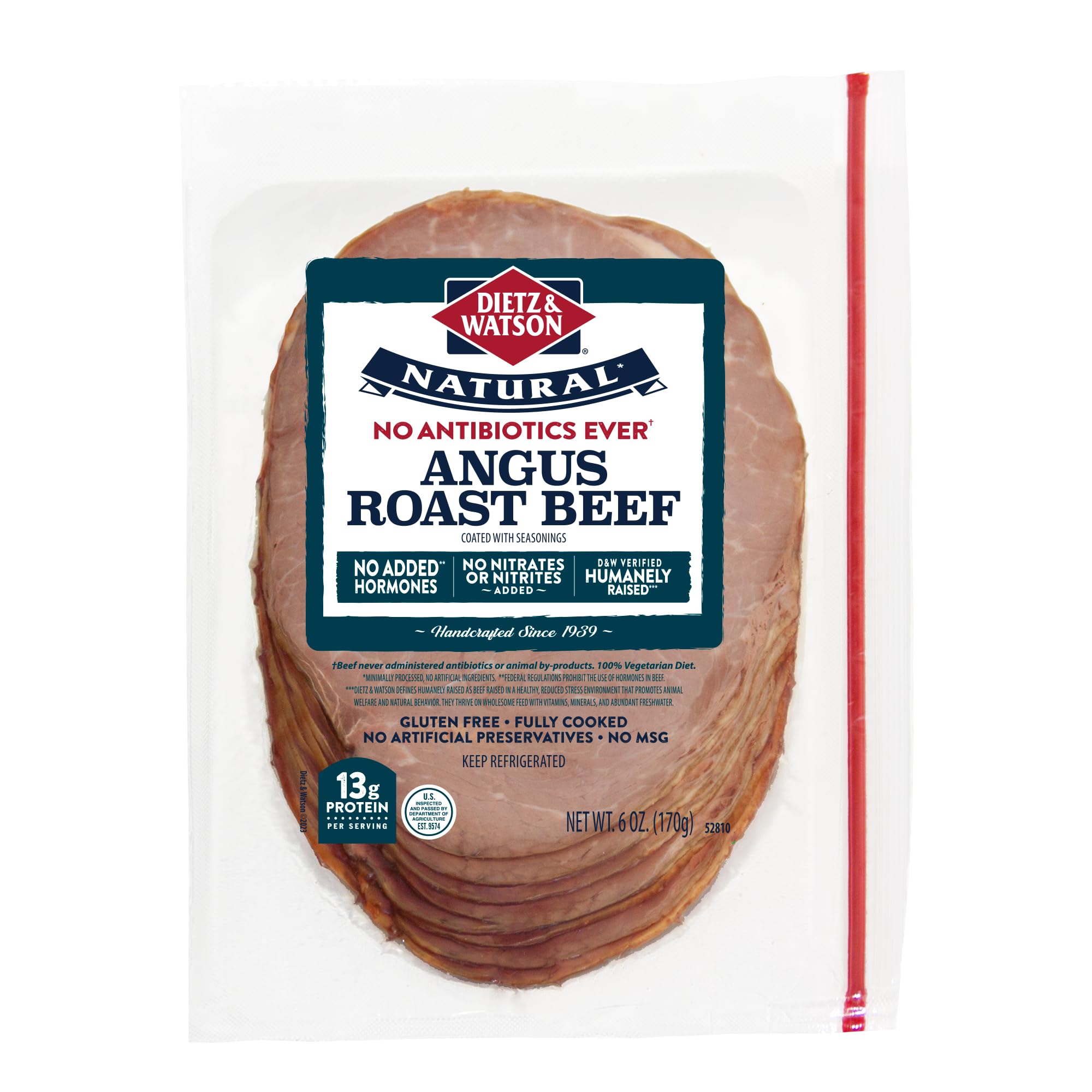 Amazon.com: Dietz & Watson, Angus Roast Beef, 6 Ounce : Grocery
