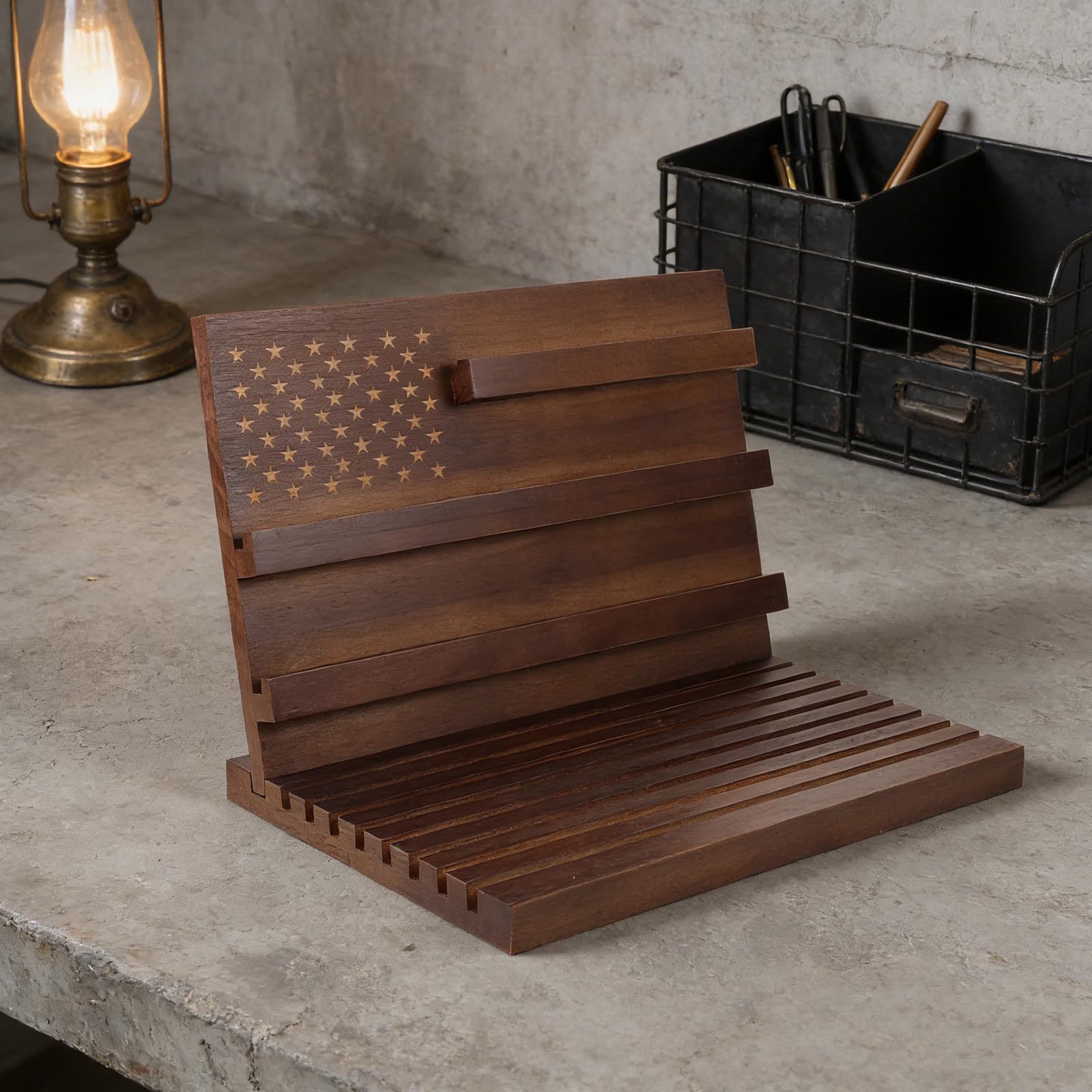 TOPBATHY Expositor de Madera para Monedas Militares y Medallas Ranuras