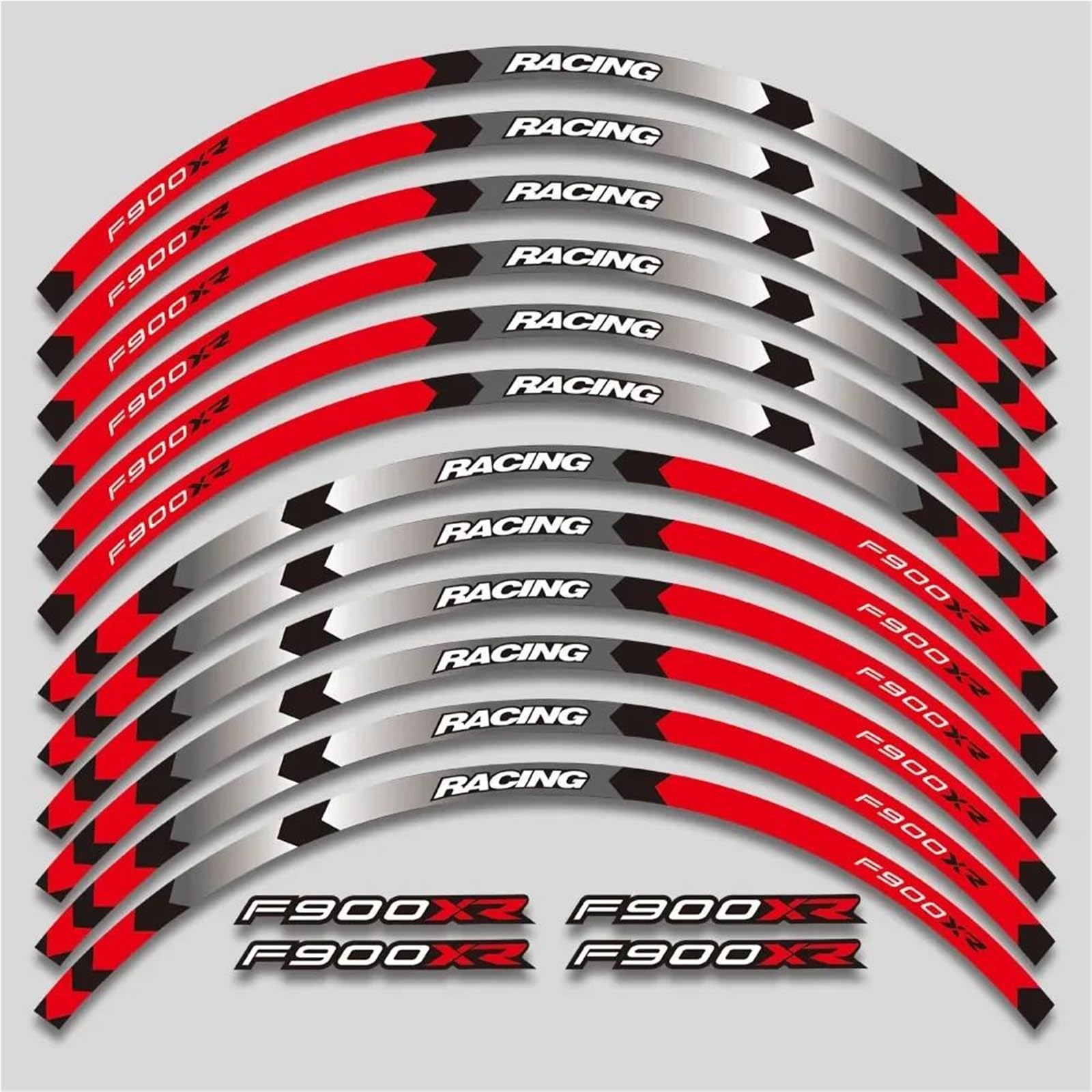 Motorcycle Wheels Sticker Rim Tire Reflective Stripe Decals Set for BMW F900XR F900 XR F 900 F900xr Motorbike(Color3)