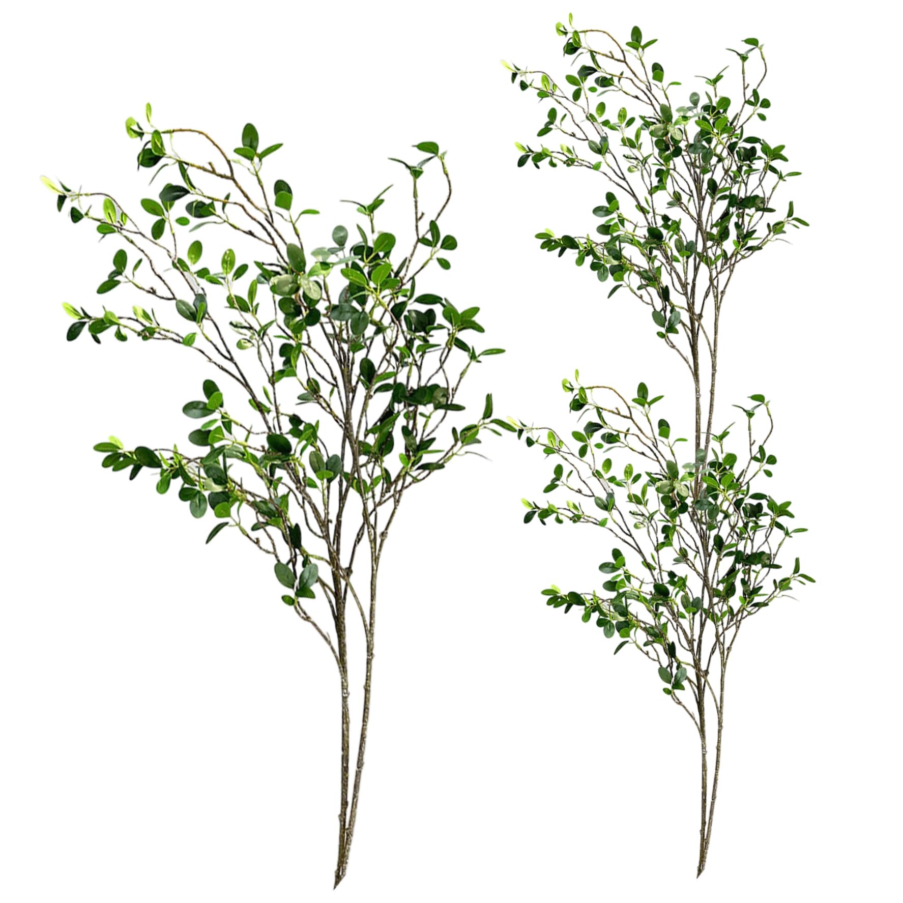 CAKEEYUM 3PCS Faux Branches for Vase 43.3 Inch Faux Stems Realistic Greenery Stems Waterproof Artificial Plants Indoor for Garden Office Home Desk Decor
