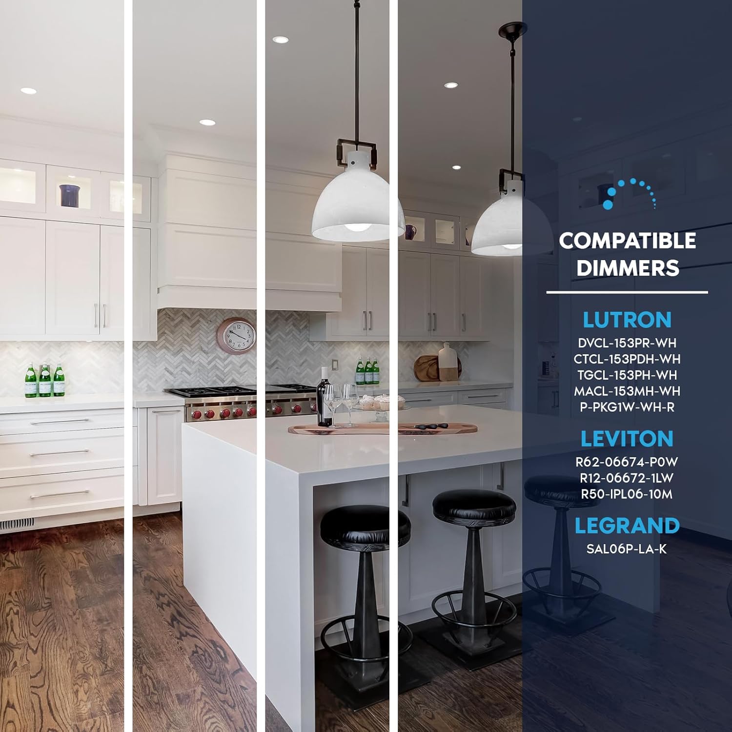 LUXRITE 4 Inch Canless Spotlight, LED Recessed Lighting, 5CCT 2700K-5000K, Dual Dimmable Ceiling Light, 650/800/1066 Lumens, CRI 90, 8W/10W/13W Selectable, IC Rated, Wet Rated, ETL Listed (6 Pack)