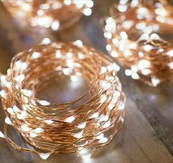 أضواء سلسلة MagicPro، ضوء سلسلة USB خرافي مع 200 مصباح LED أبيض دافئ، أضواء سلسلة نحاسية بطول 66 قدمًا لسقف جدار غرفة النوم، إكليل شجرة عيد الميلاد، ديكور حفلات الزفاف 1
