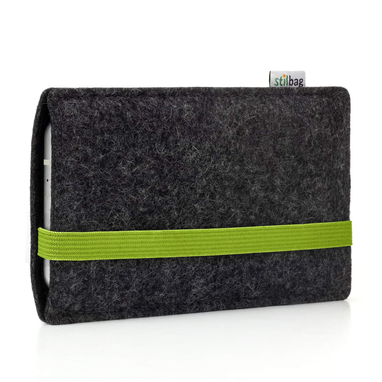 Pochette de protection LG G8s ThinQ feutre stilbag gris vert - 8