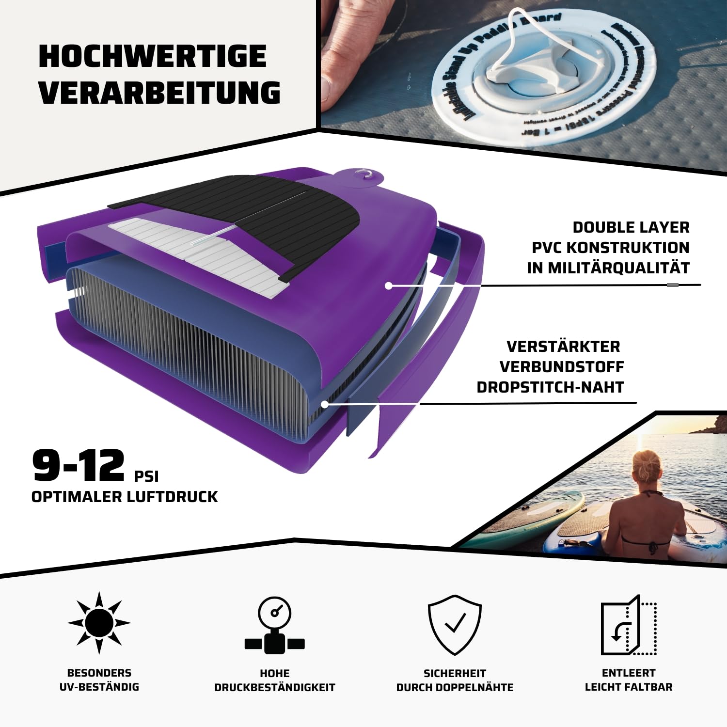 Suprfit Stand-Up-Paddling Board Halia Purple