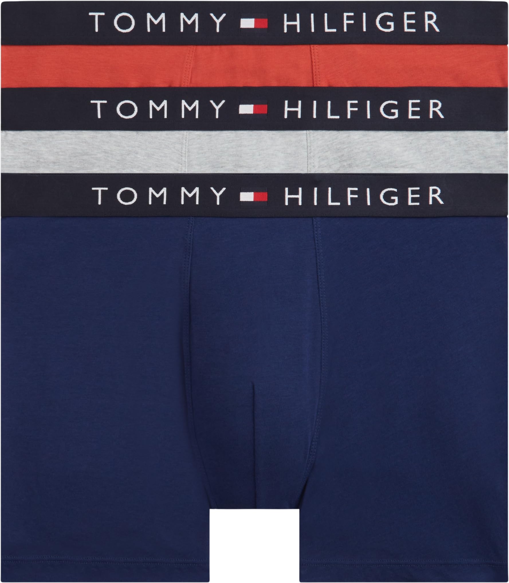 Tommy Hilfiger Men's 3P Boxer Brief UM0UM03764 Boxer Brief, GREY (Drk Ash/Prp Nvy/Tr Rd), M