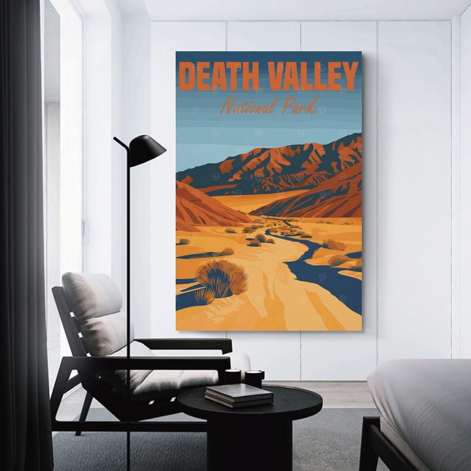 Junmoney Home Decor Wall Art Death Valley National Park(3), 24x36inch(60x90cm), for New Homes, Bedrooms Or Workspaces, Decorative Present for New Homes