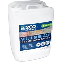 Eco Advance Water-Based Multi-Surface Water Repellent, 5 Gallon, for Concrete, Brick, Stone, Stucco, Wood, Ready-to-Use Spray