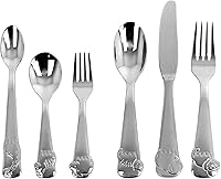 Vista 1 de Oneida Wildlife Buddies - Juego de cubiertos finos de 6 piezas acero inoxidable 1810 juego de cubiertos